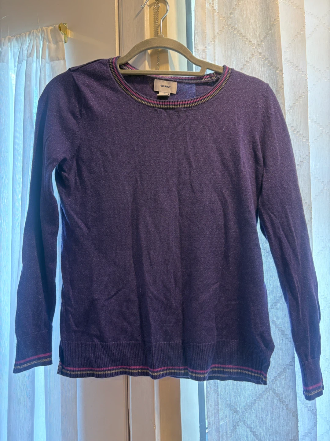 Old Navy Purple Knit Sweater