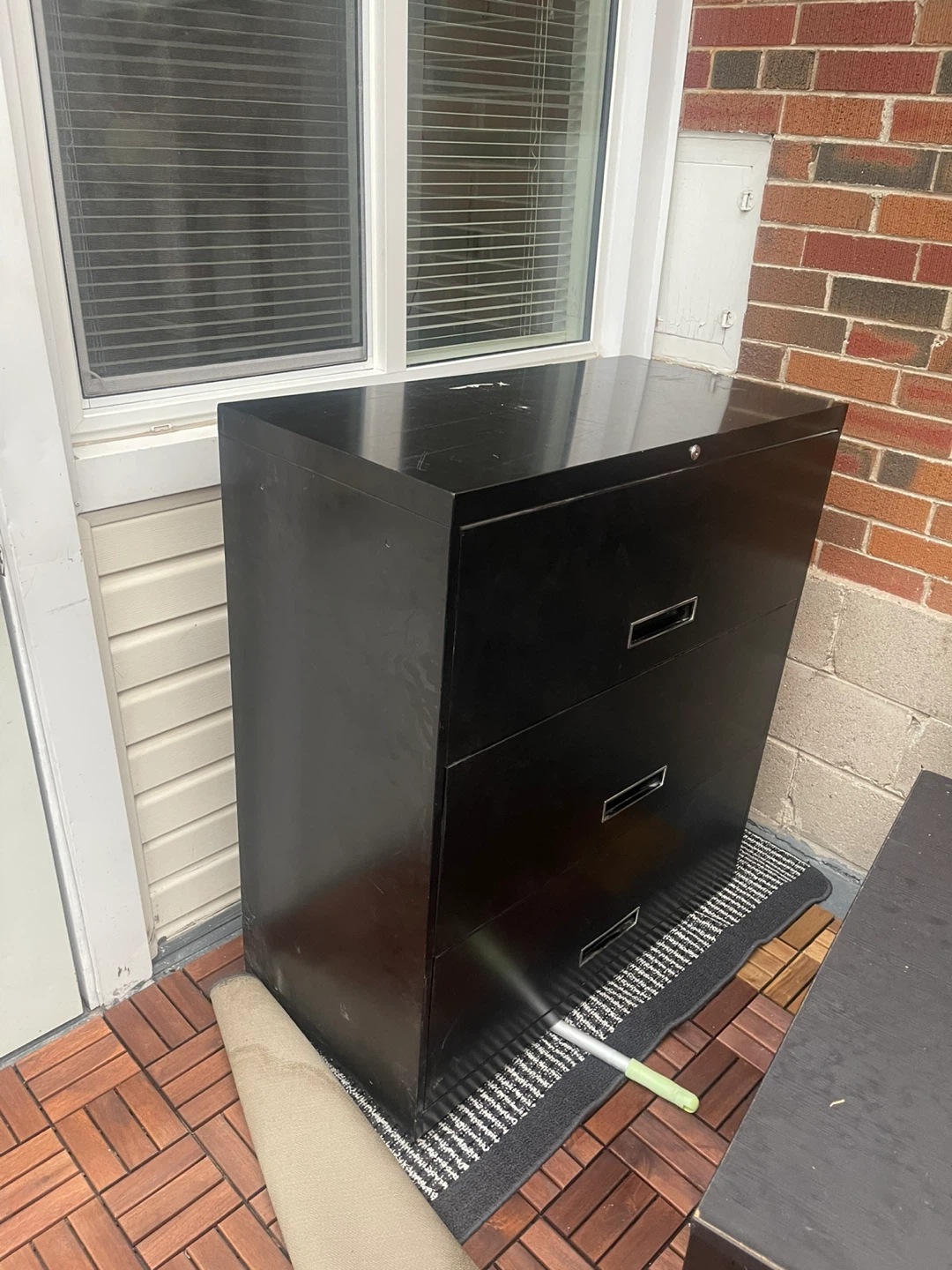 3-Drawer Metal Filing Cabinet - photo 2