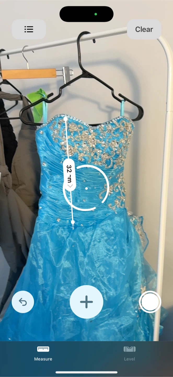 Blue Beaded Strapless Gown - photo 3