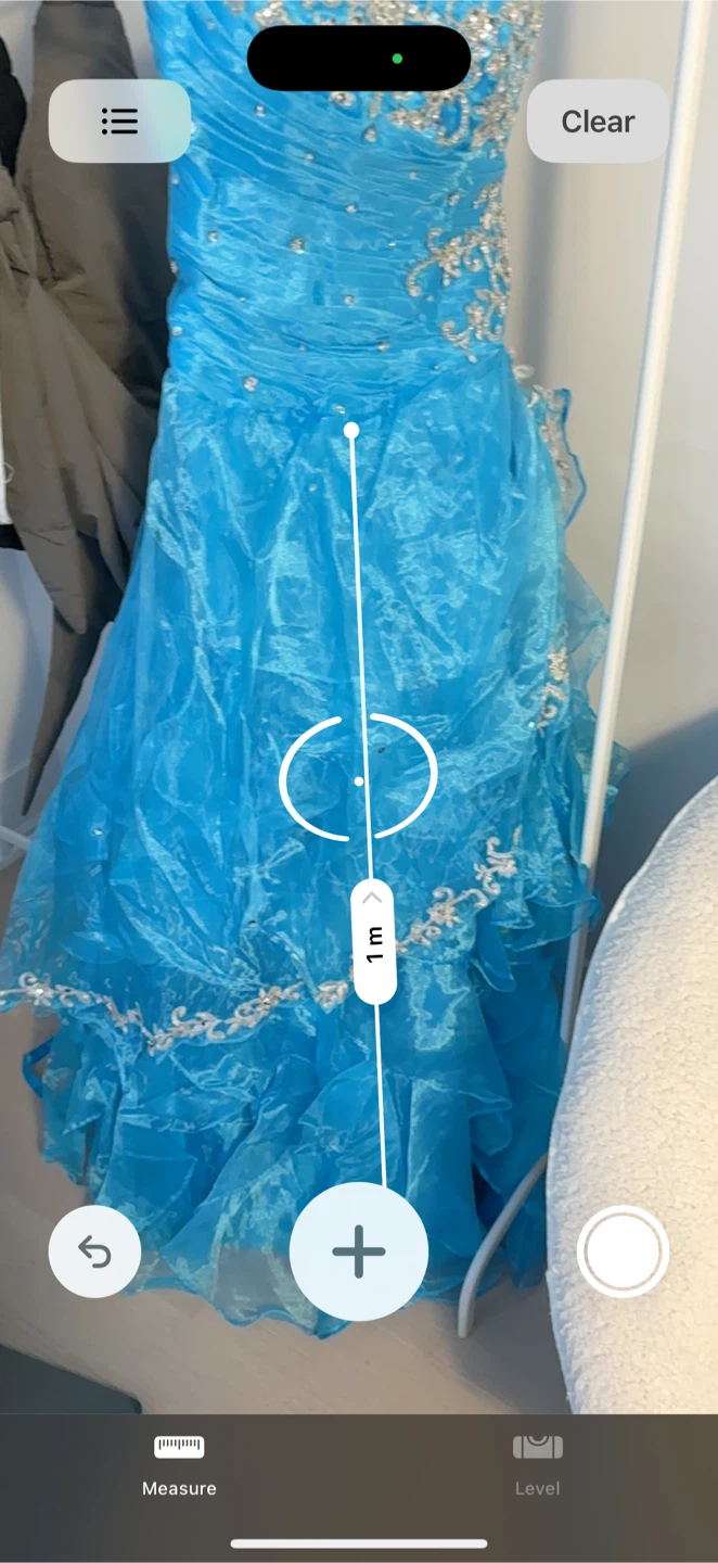 Blue Beaded Strapless Gown - photo 4