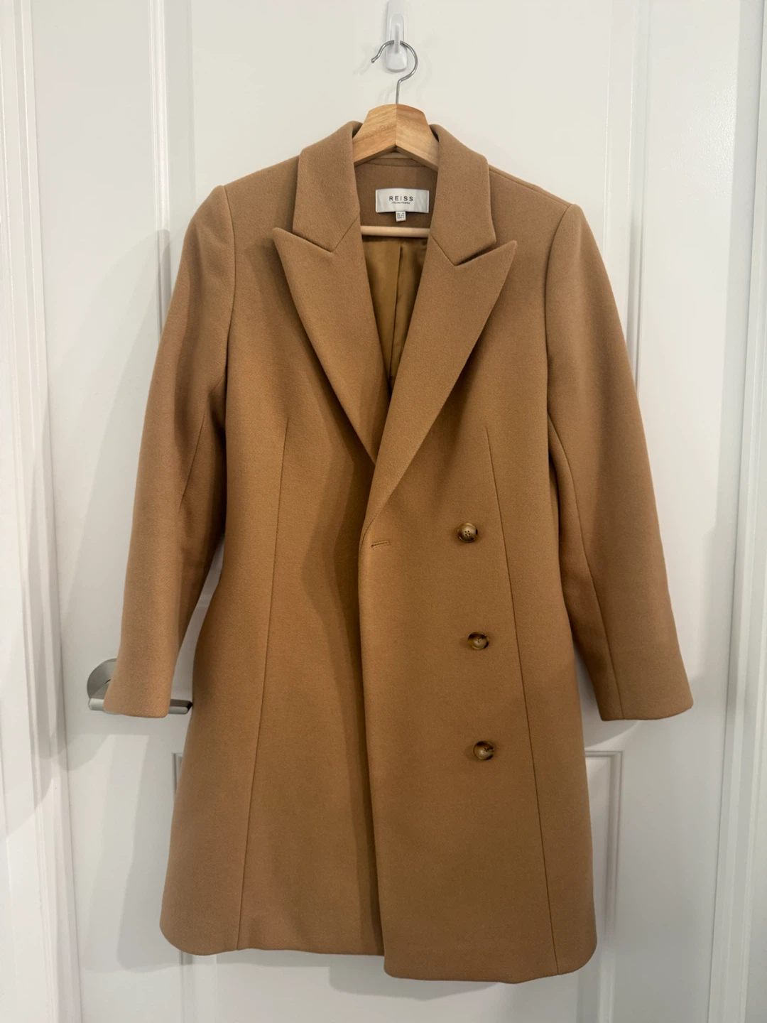 Reiss Evie Camel Coat size 6