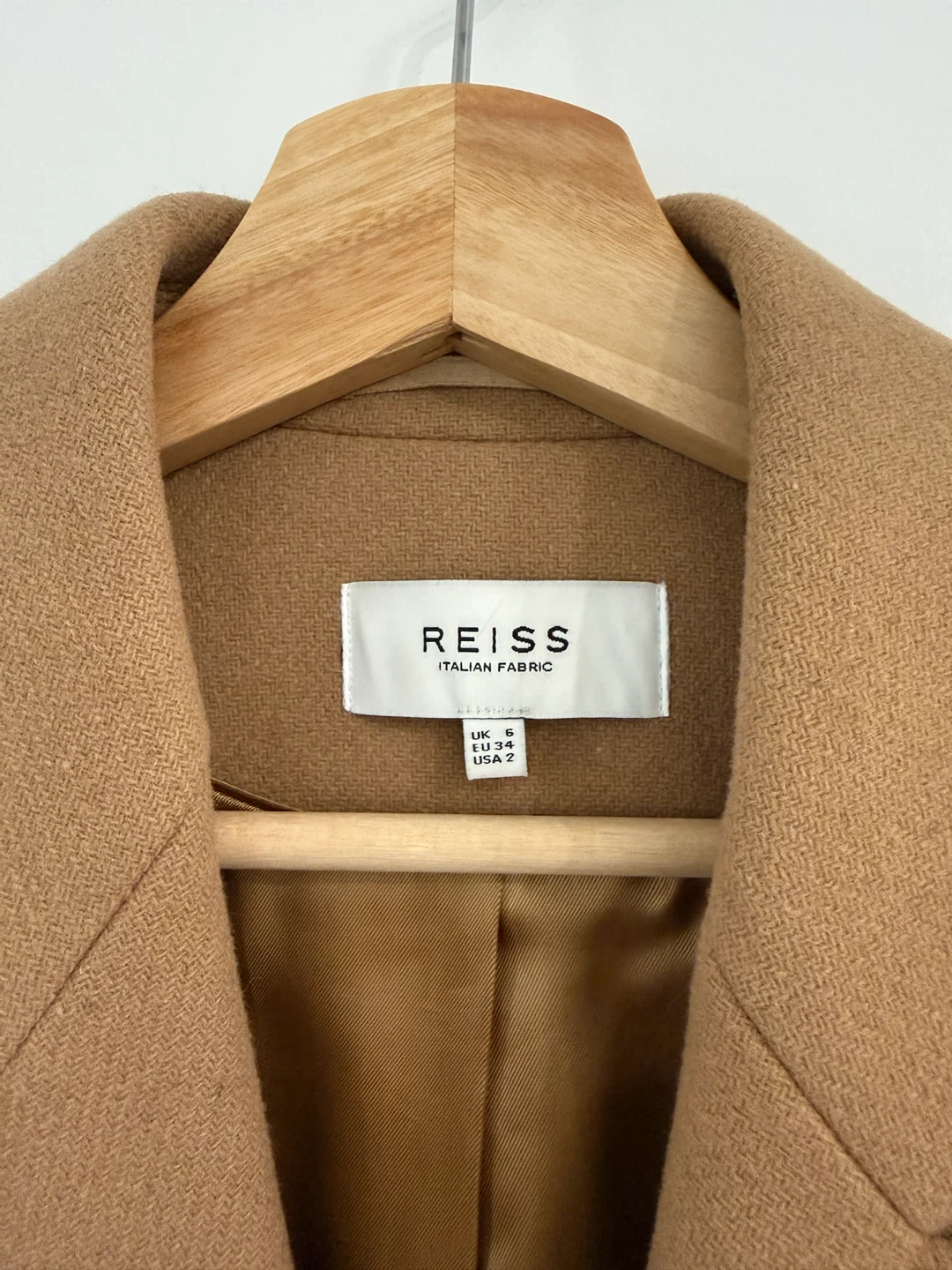 Reiss Evie Camel Coat size 6 - photo 3