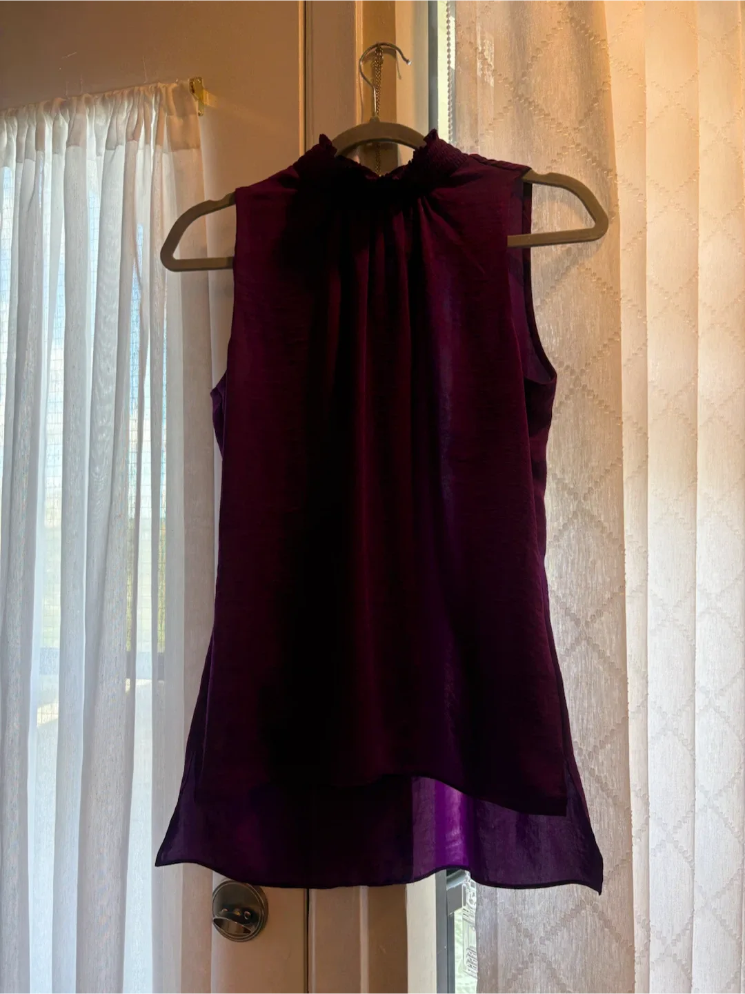 Calvin Klein Sleeveless Mock Neck Top