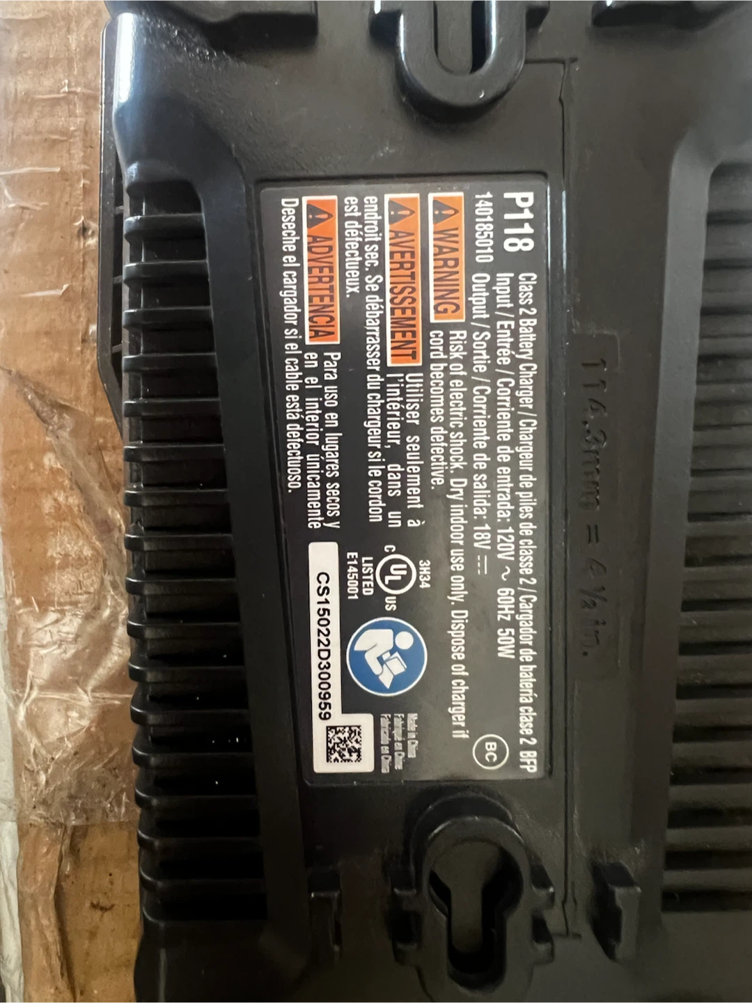 Ryobi 18V ONE+ Battery Charger P118 - photo 2