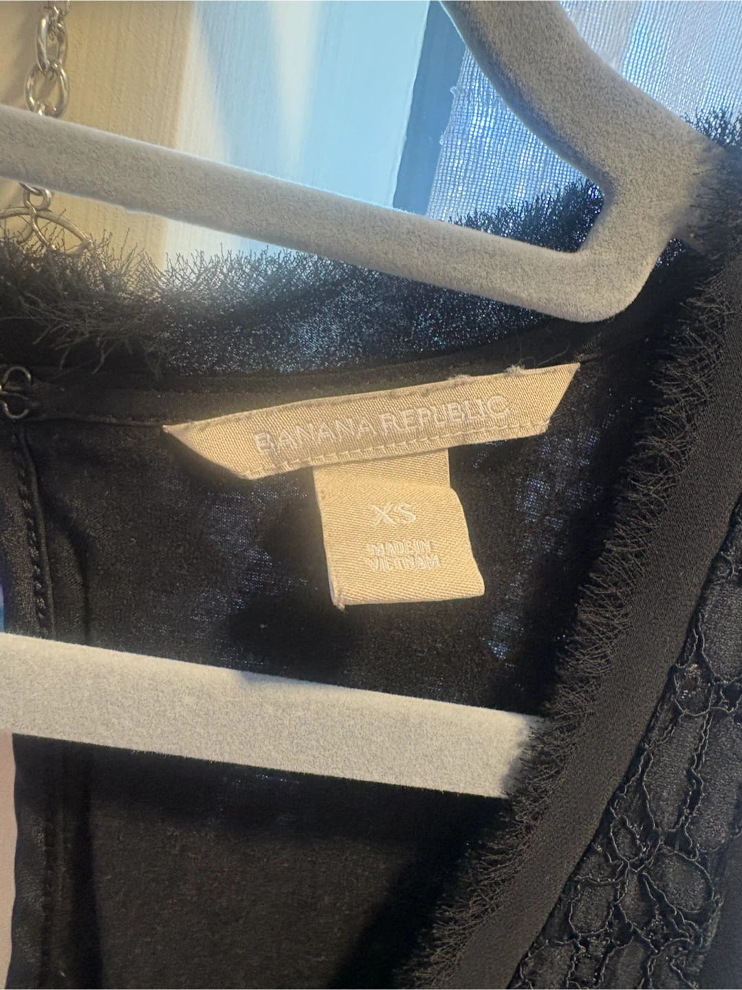 Banana Republic Black Lace Sleeveless Top XS - photo 2