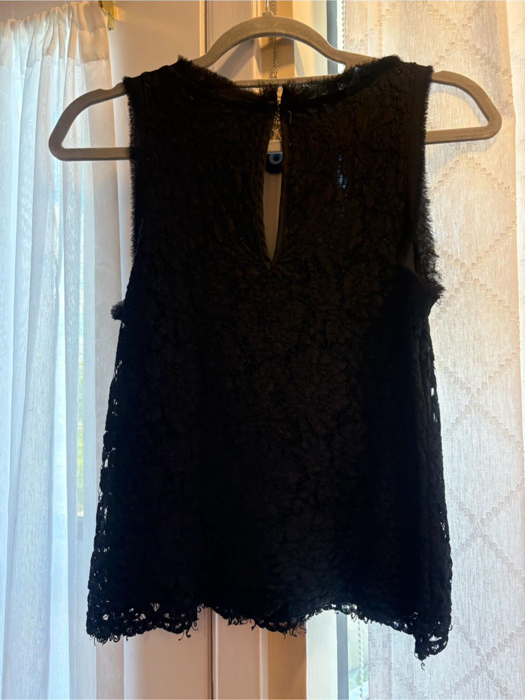 Banana Republic Black Lace Sleeveless Top XS - photo 3
