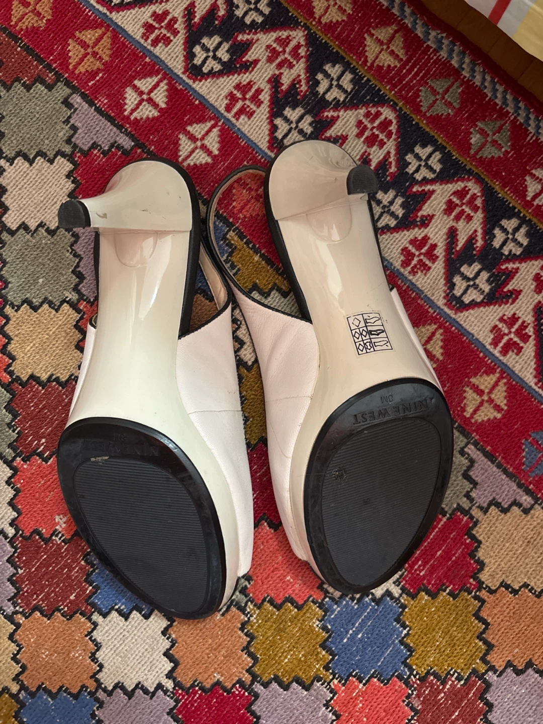 Nine West White Slingback Heels - photo 2