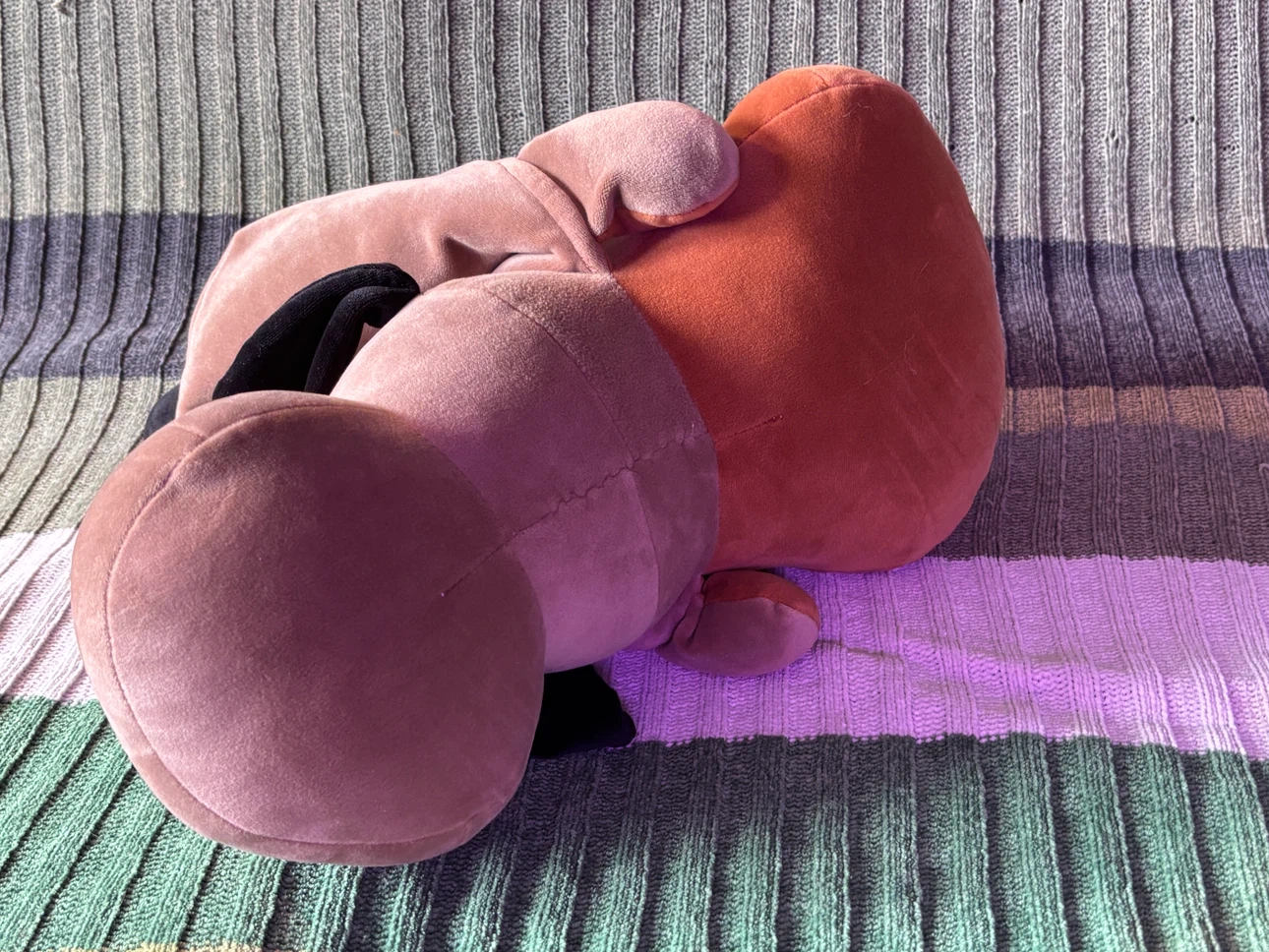 MinisoLife Reversible Brown Dog Plush Toy - photo 4