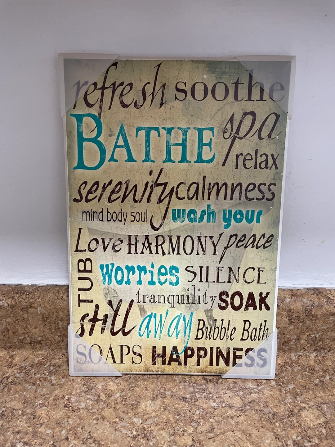 Accent Bathroom Decor Wall Art $10