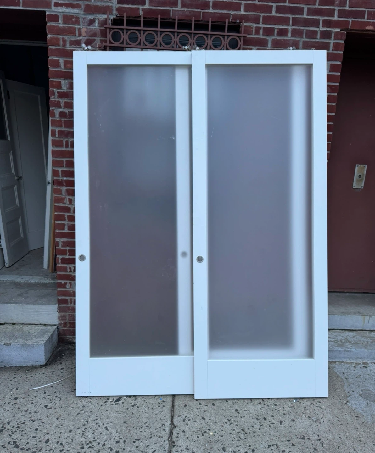 3- Frosted Glass Sliding Doors