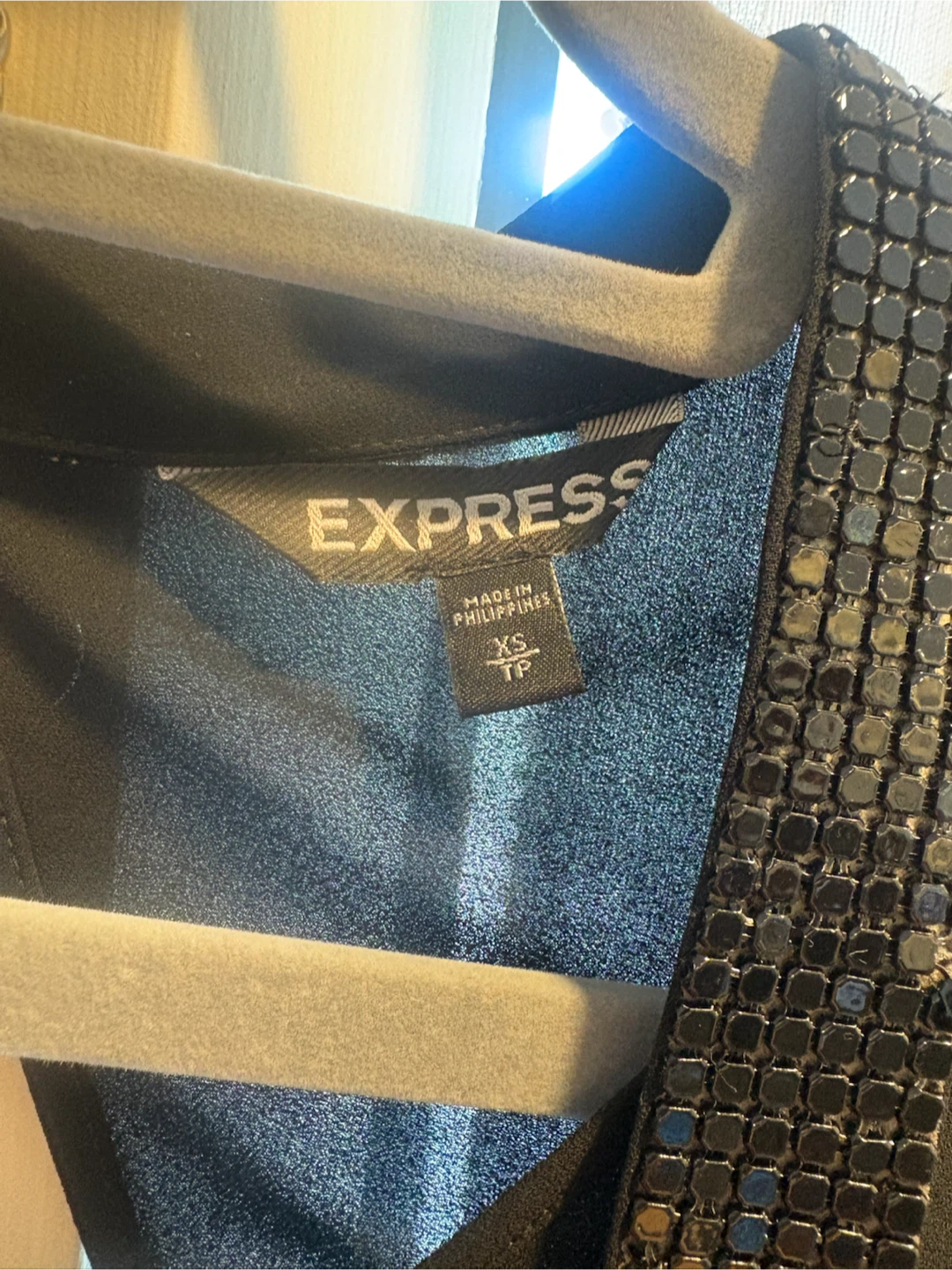 Express Black Sheer Blouse - photo 2