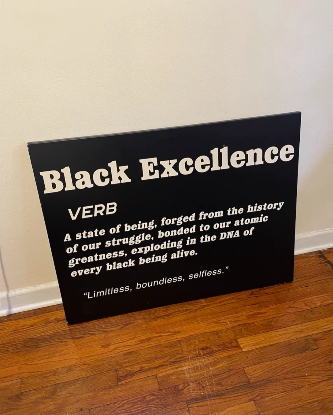 Black Excellence Wall Art $60 - photo 3