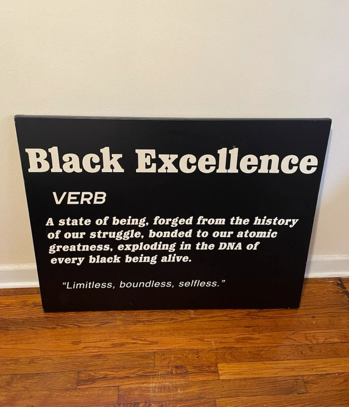 Black Excellence Wall Art $60 - photo 4