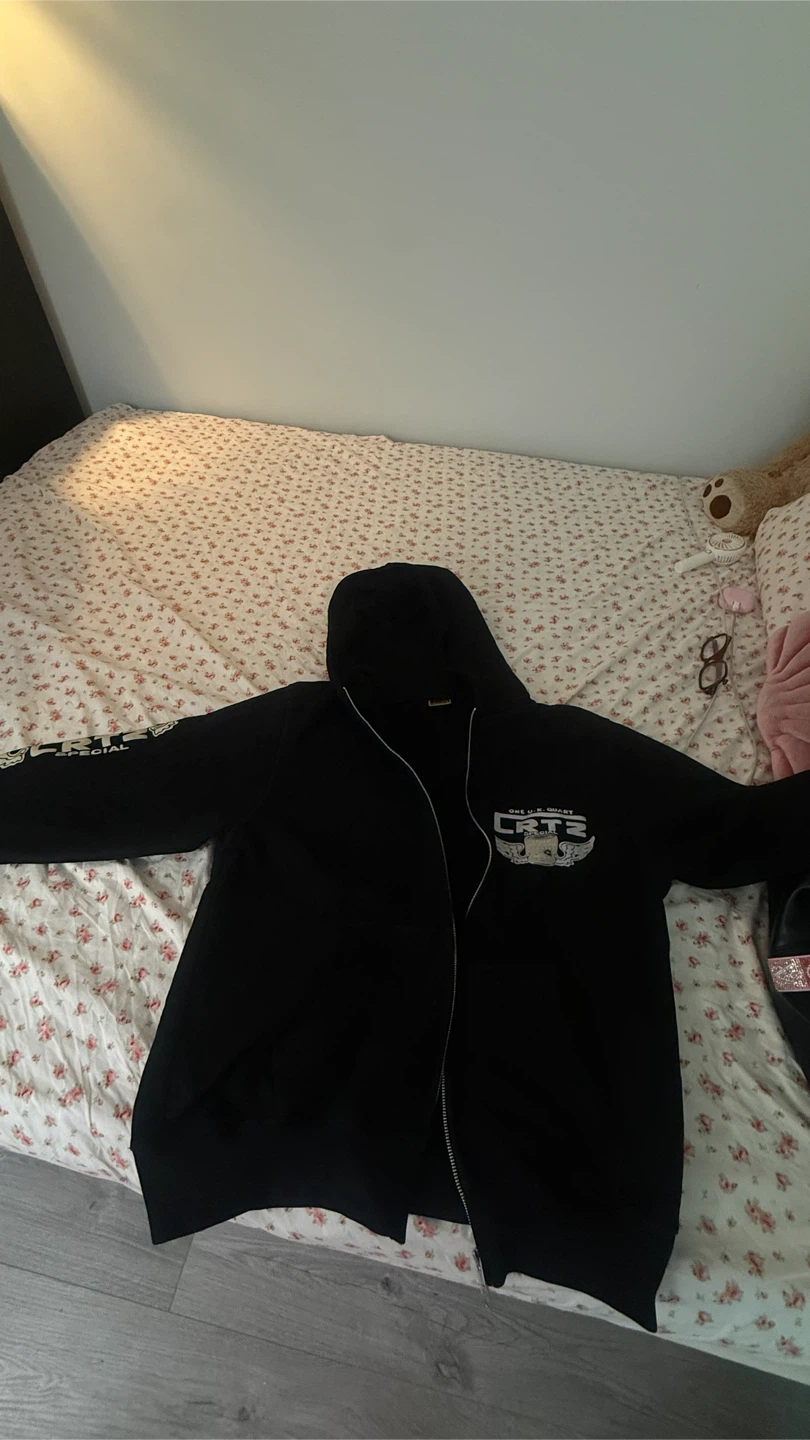 Black CRTZ Special Zip-Up Hoodie