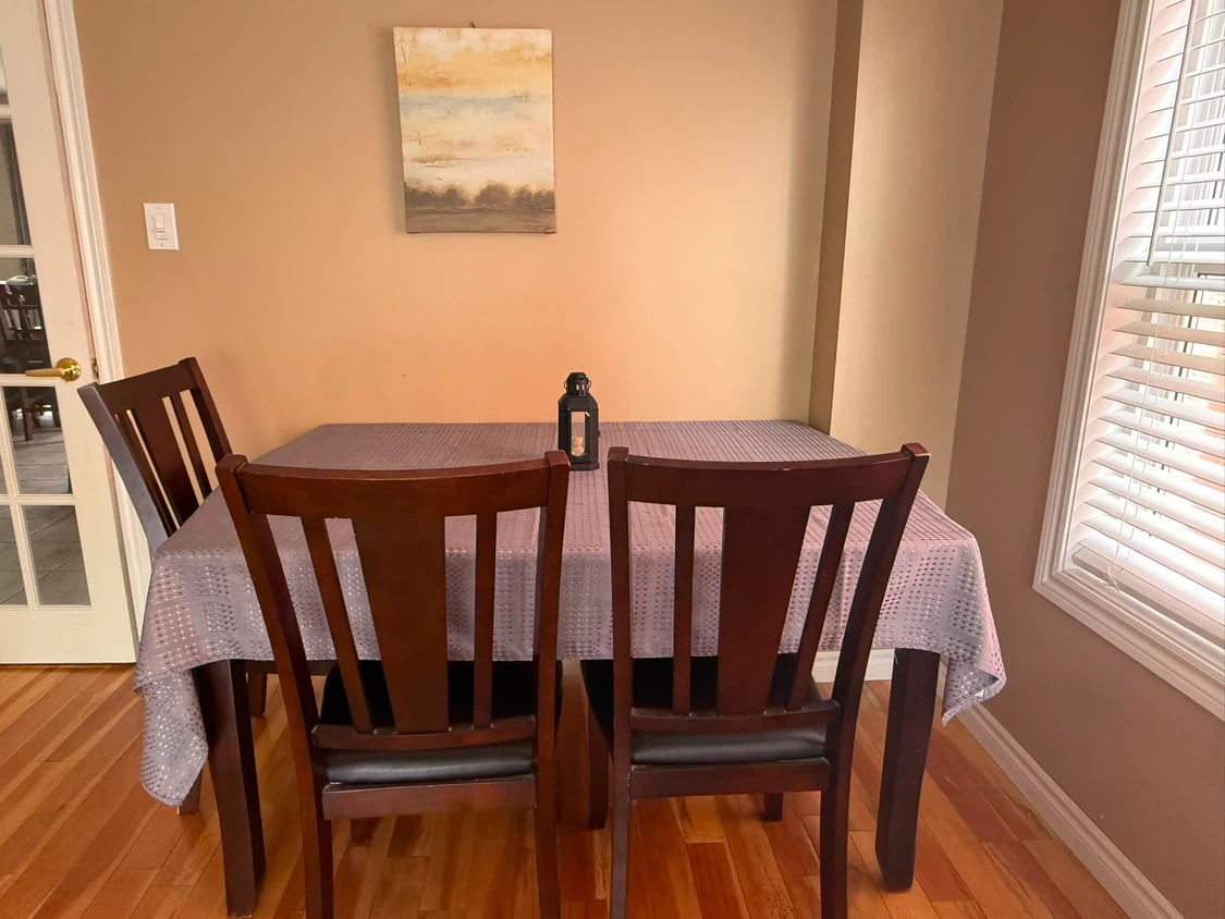 Dark Wood Dining Table and Chairs - photo 5
