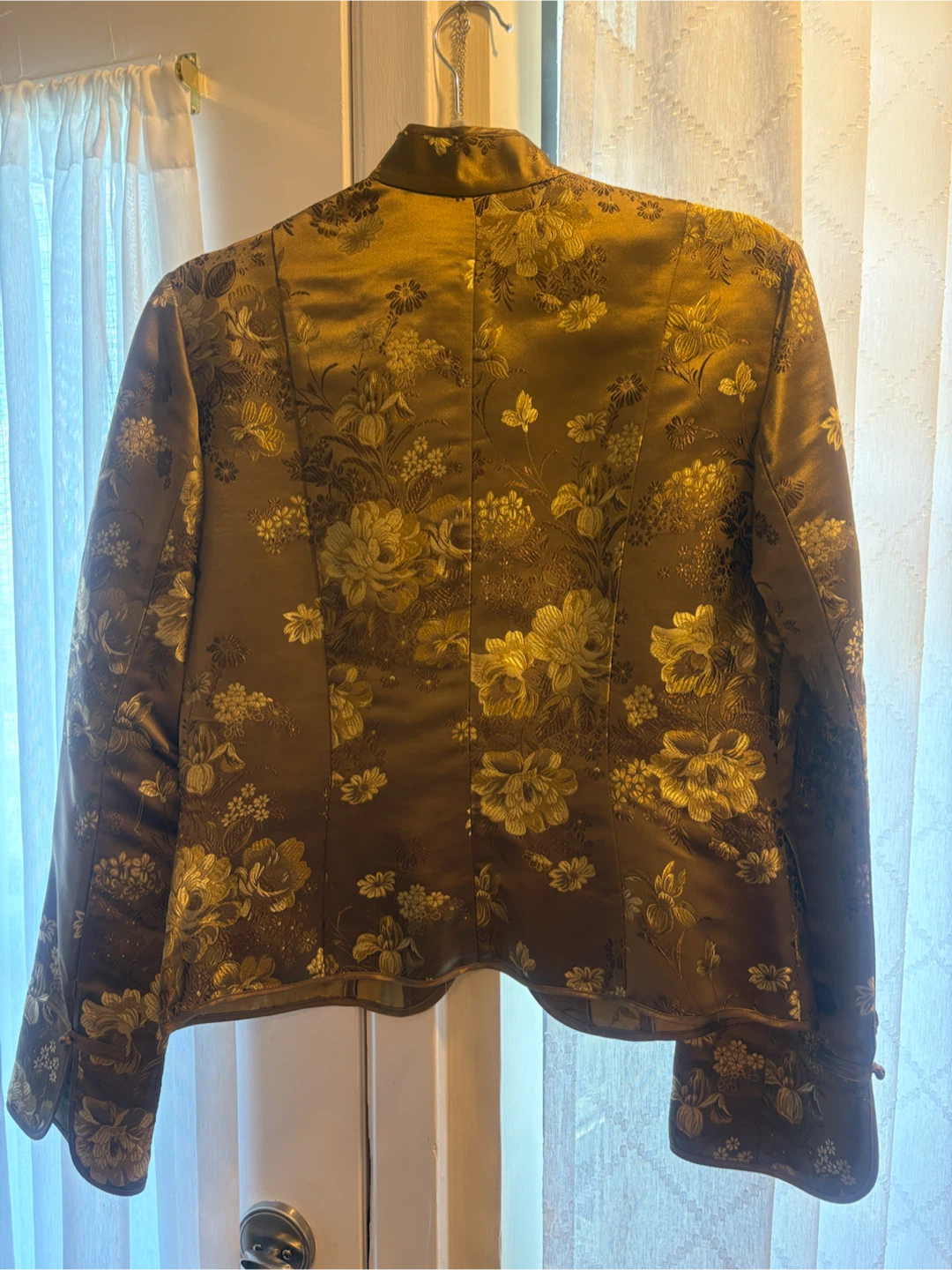 Gold Brocade Asian Style Jacket - photo 3