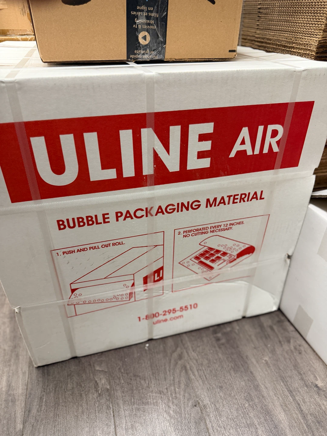 2 boxes of Uline Air Bubble Packaging Material S-5120 - photo 2