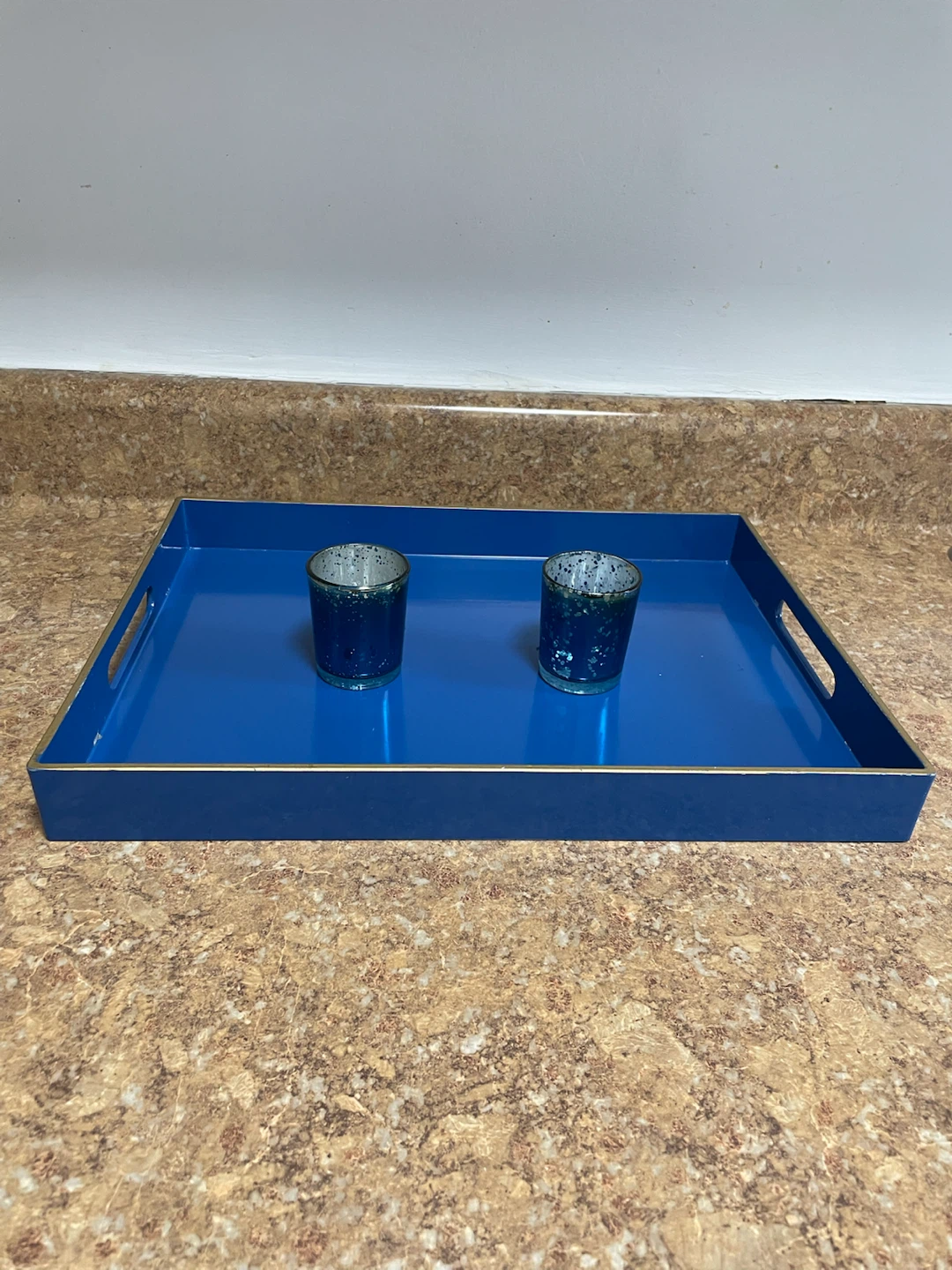 Royal Blue Decorative Tray $10