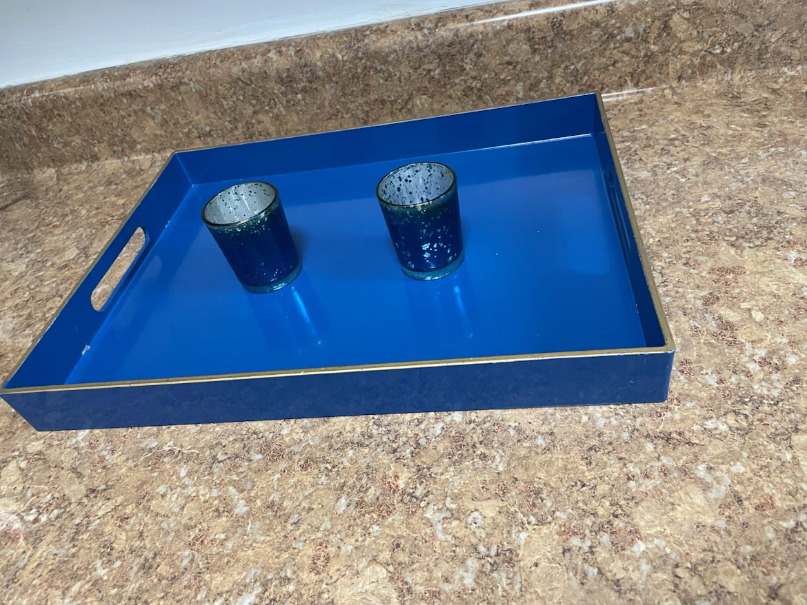 Royal Blue Decorative Tray $10 - photo 3