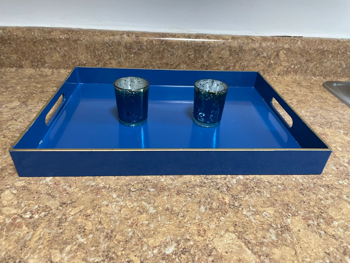 Royal Blue Decorative Tray $10 - photo 4