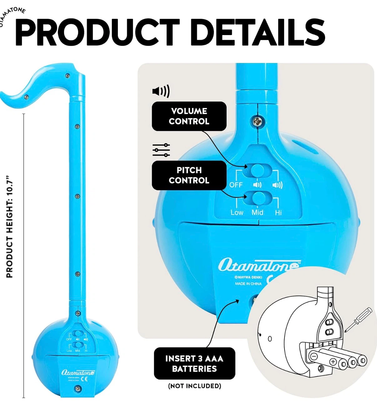 NEW Otamatone Japanese Electronic Musical Instrument Toy - photo 4