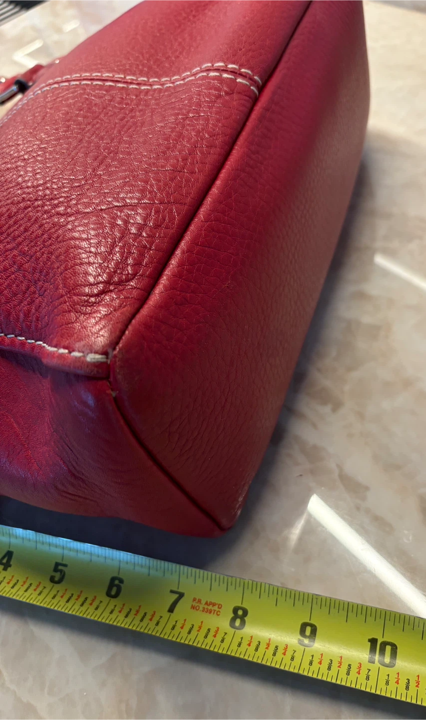 Red Fossil Leather Handbag - photo 3