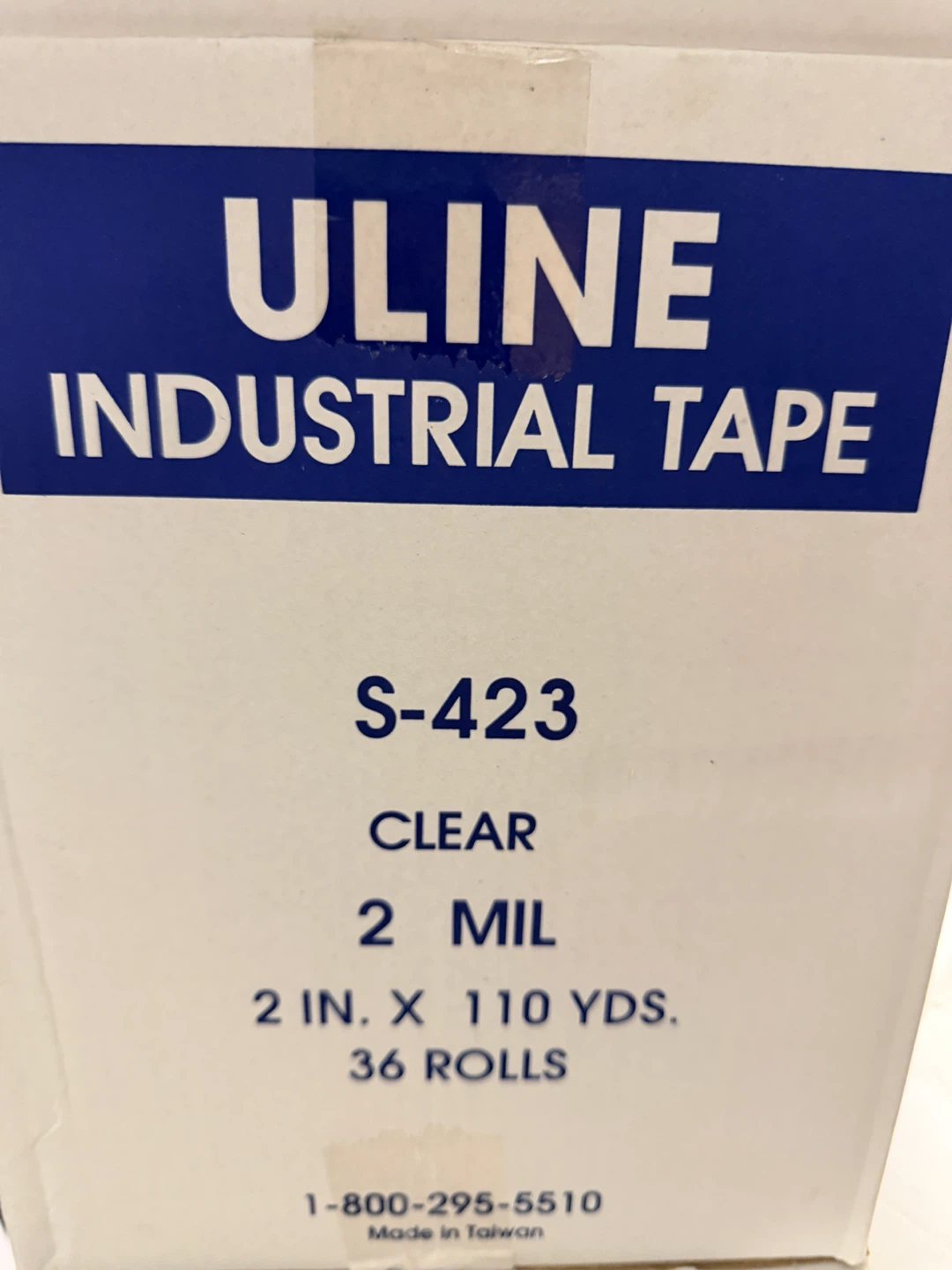 Uline Industrial Tape S-423 Clear 30 Rolls - photo 2