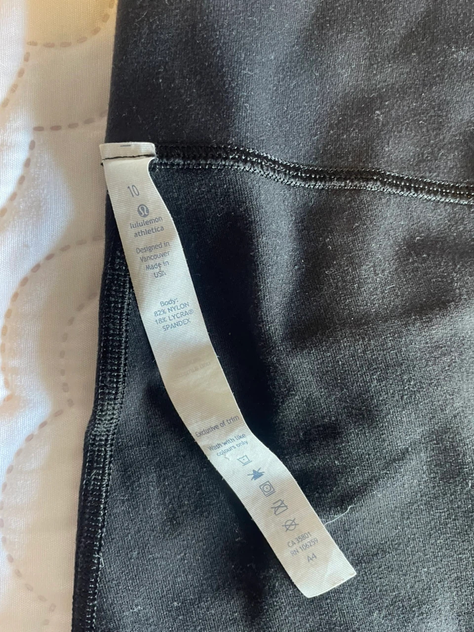 Lululemon Athletica Black Leggings Size 10 - photo 3