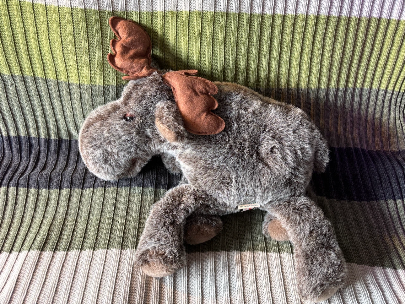 1986 L.L. Bean Douglas Cuddle Toys Moose Hand Puppet Plush