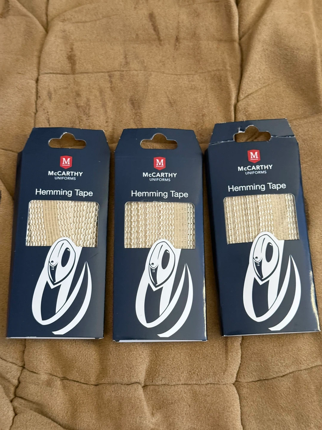 3 New McCarthy Uniforms Hemming Tape Packs