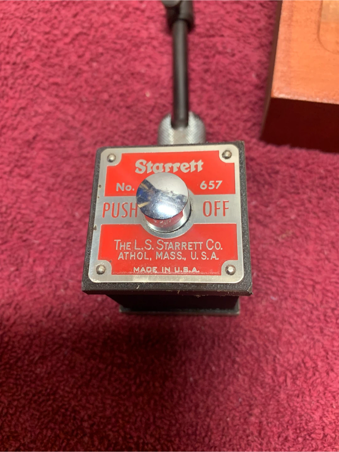 STARRETT MAGNETIC BASE INDICATOR - photo 2