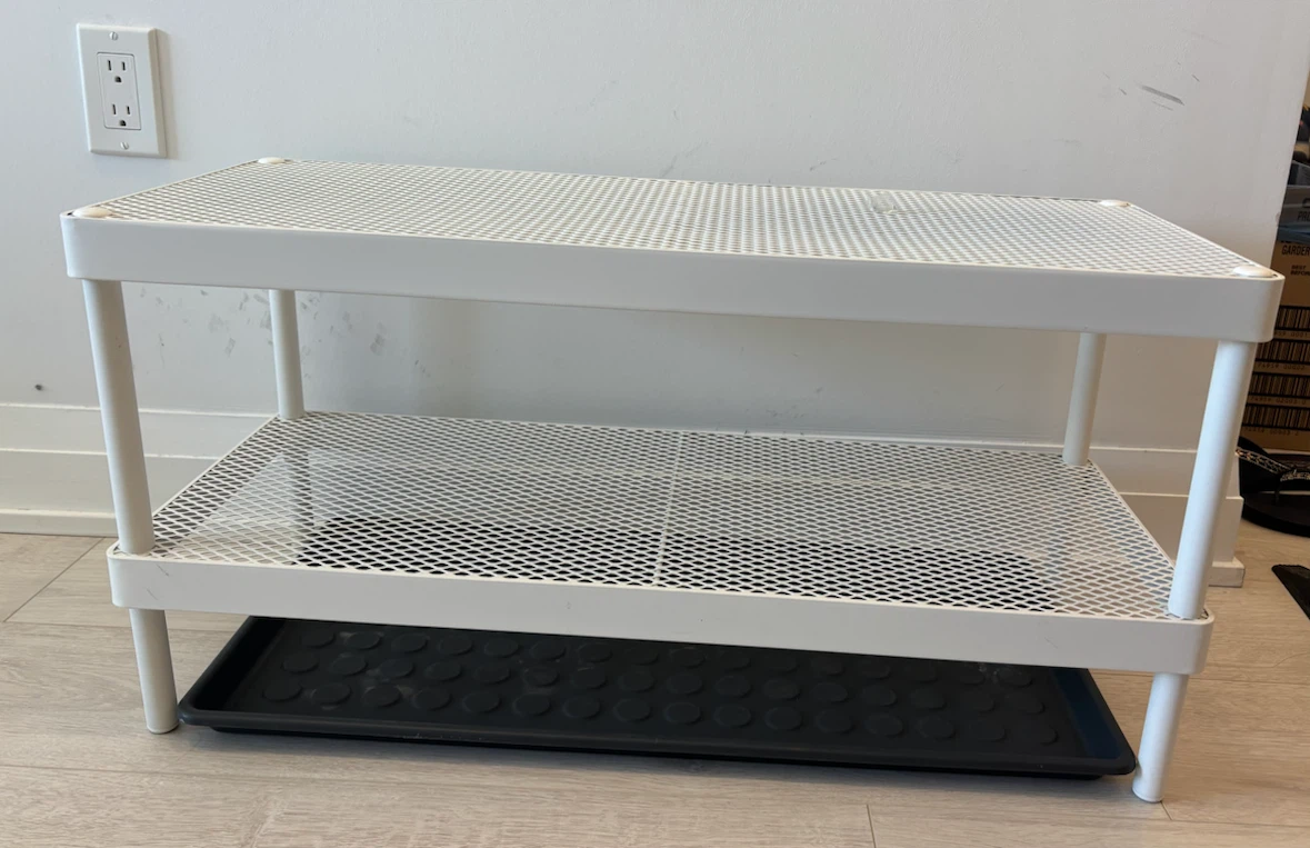 IKEA MACKAPAR Shoe Rack - white