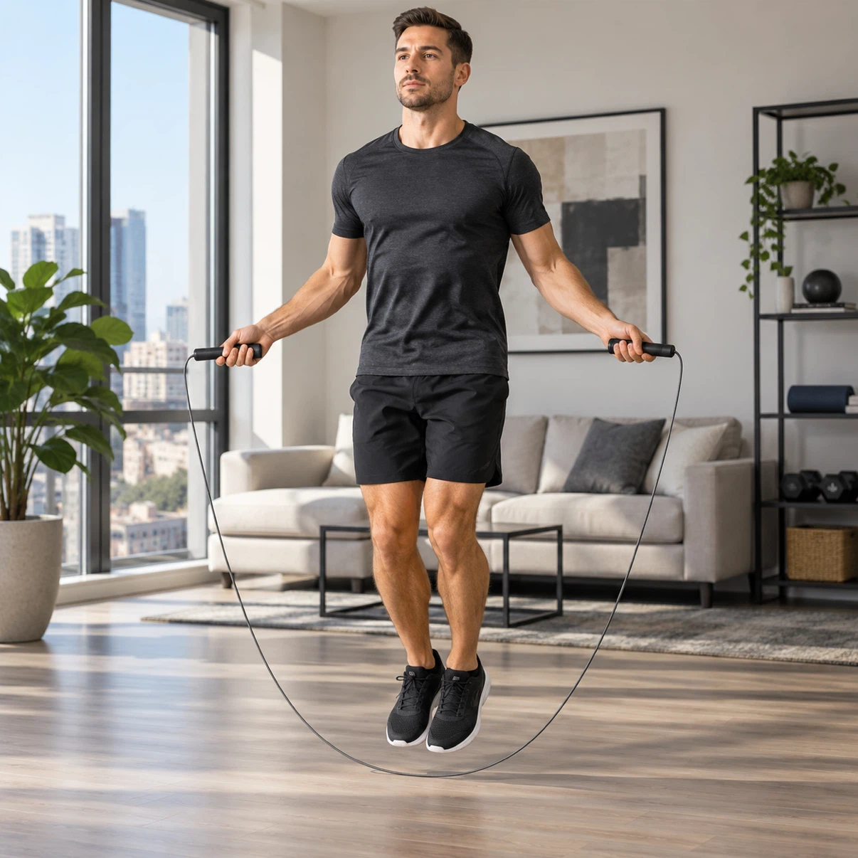 New Black Jump Rope