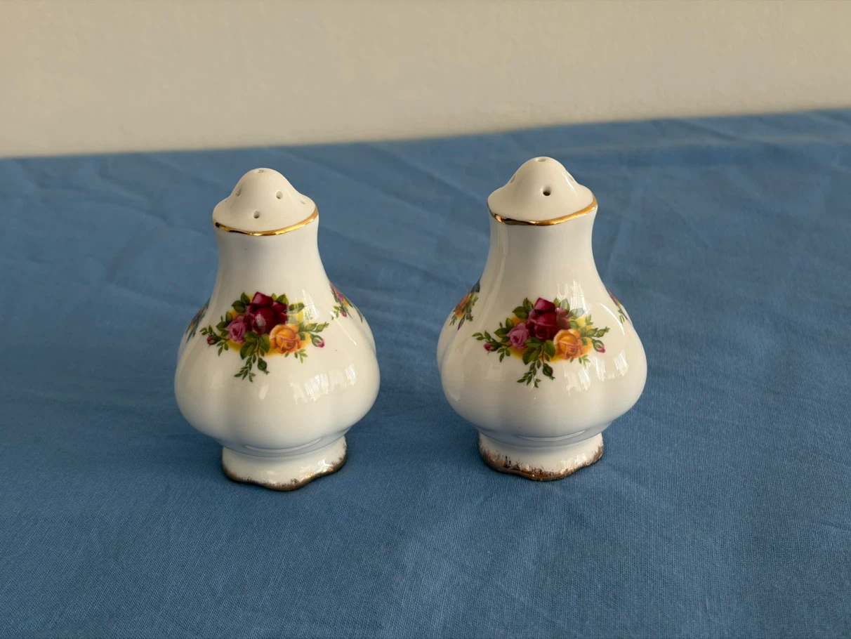 Royal Albert Old Country Roses Salt and Pepper Shakers