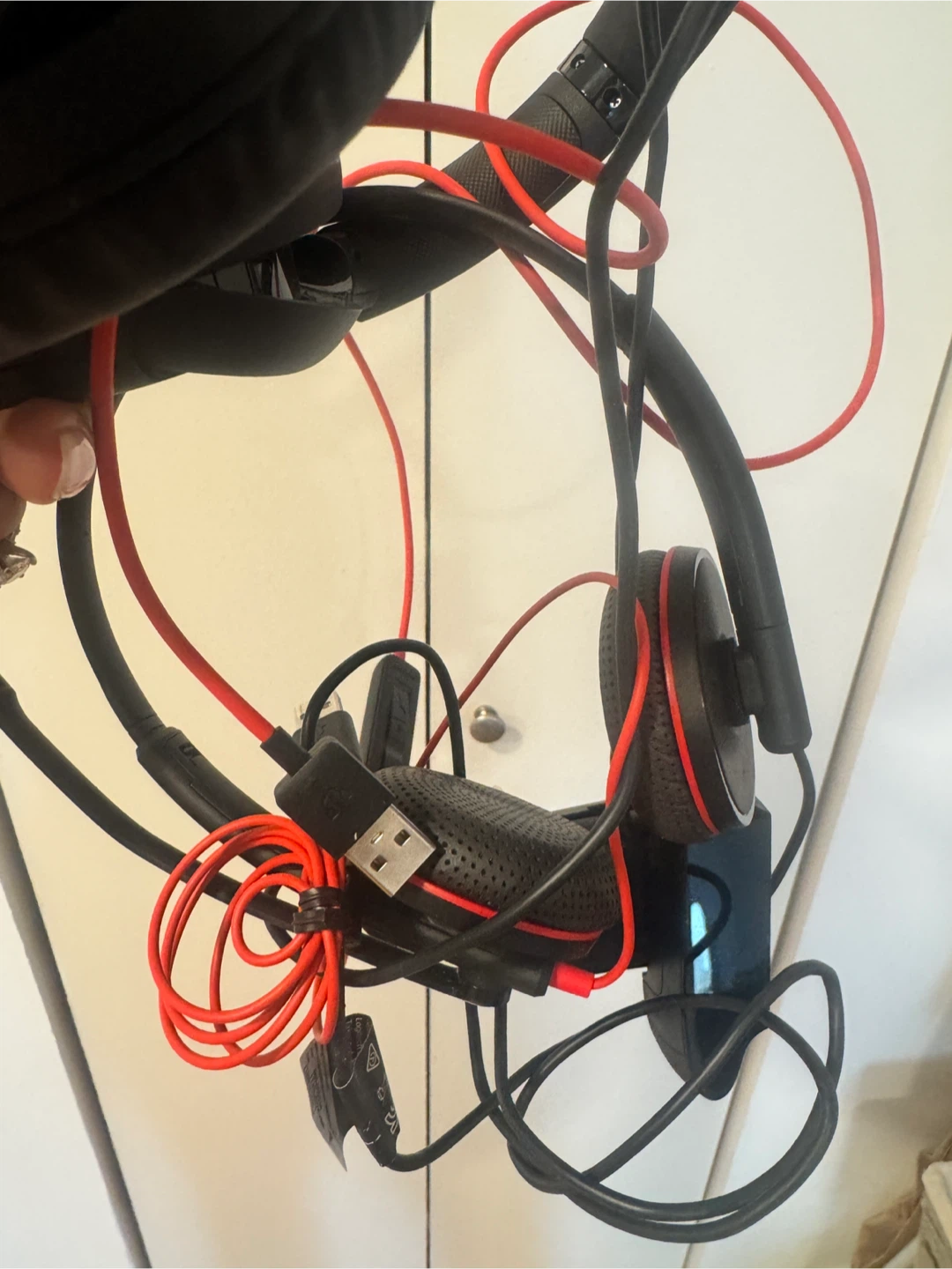 Sony Black and Red Over-Ear Headphones - photo 2