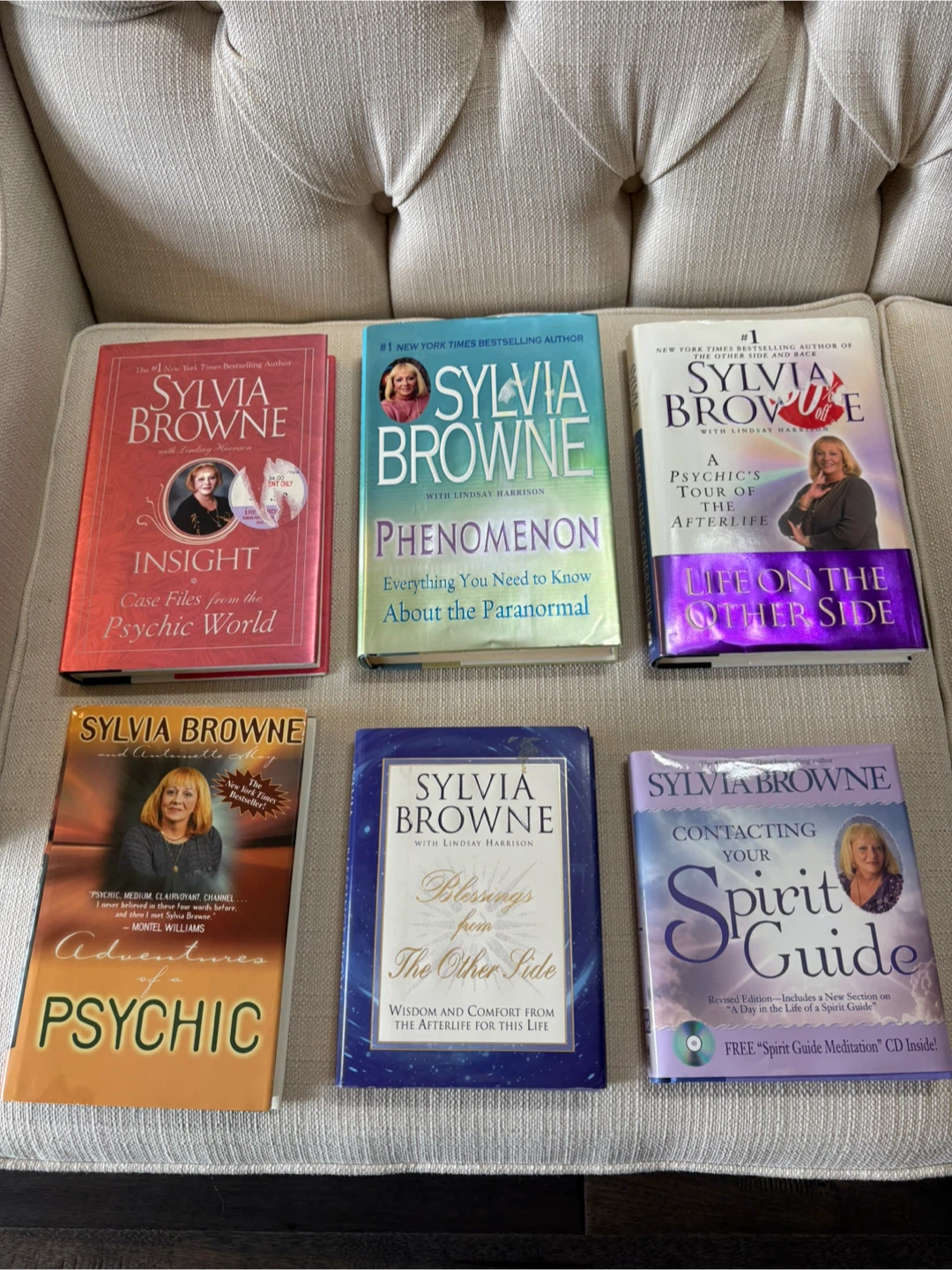 Lot of 6 Sylvia Browne Hardcover Books $40 For All