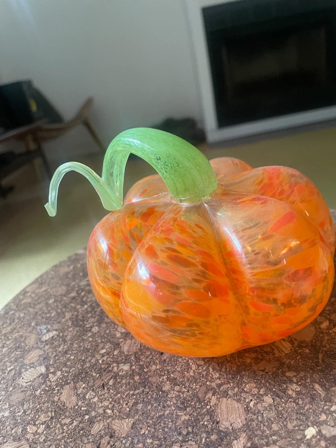 Two hand blown glass pumpkins - photo 3