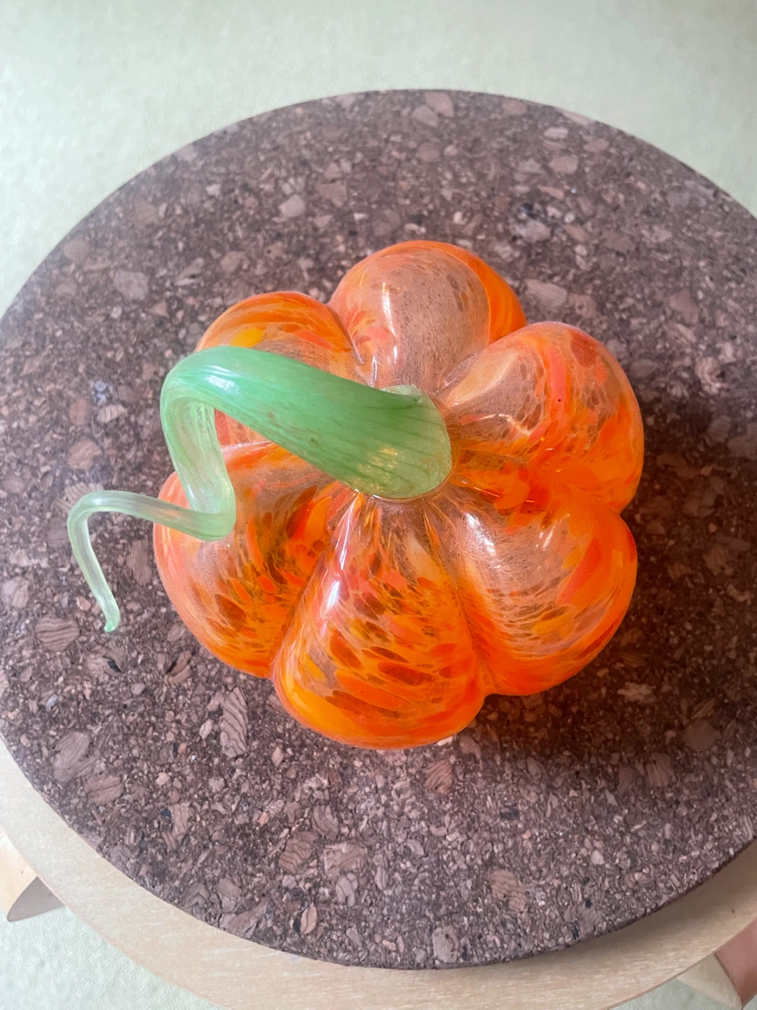 Two hand blown glass pumpkins - photo 4
