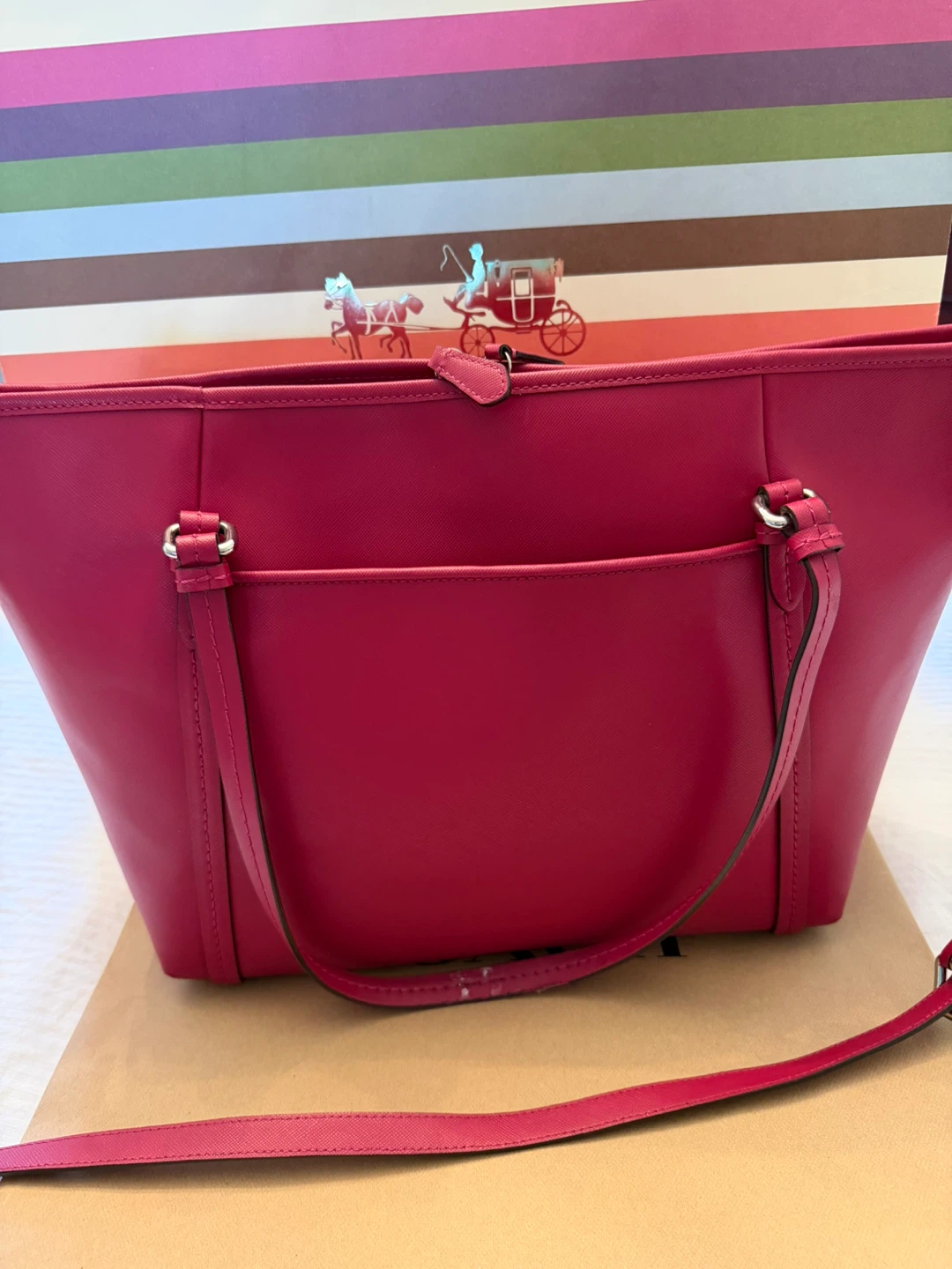 Authentic Coach Peyton Saffiano Leather Pocket Tote (F25667) - photo 2