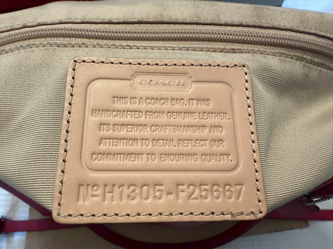 Authentic Coach Peyton Saffiano Leather Pocket Tote (F25667) - photo 4