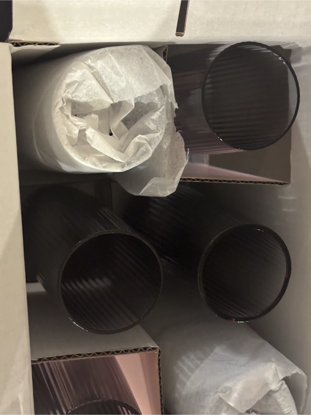 Set of 6 Tall Ribbed Tumblers - photo 2