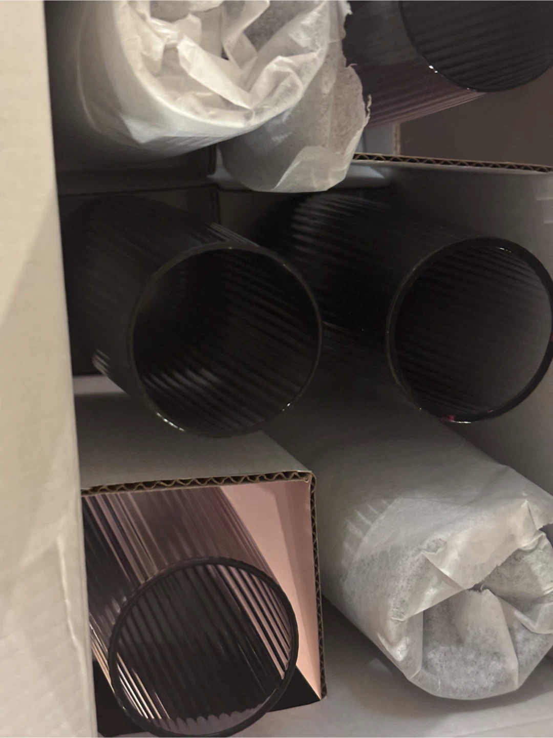 Set of 6 Tall Ribbed Tumblers - photo 3