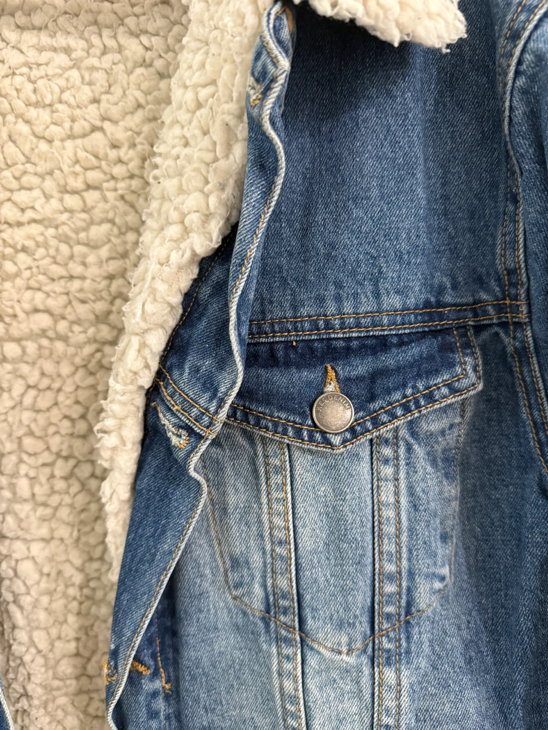 Res Denim Sherpa-Lined Jean Jacket - photo 2
