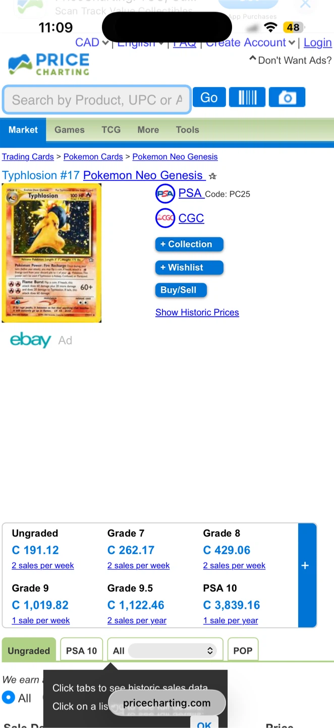 Typhlosion Pokemon Card - photo 3