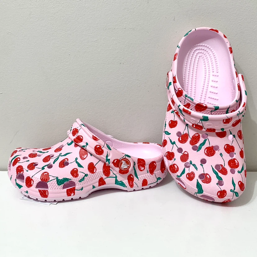 Crocs Kids Classic Fresh Fruits Clog Size J2 Shoes NEW