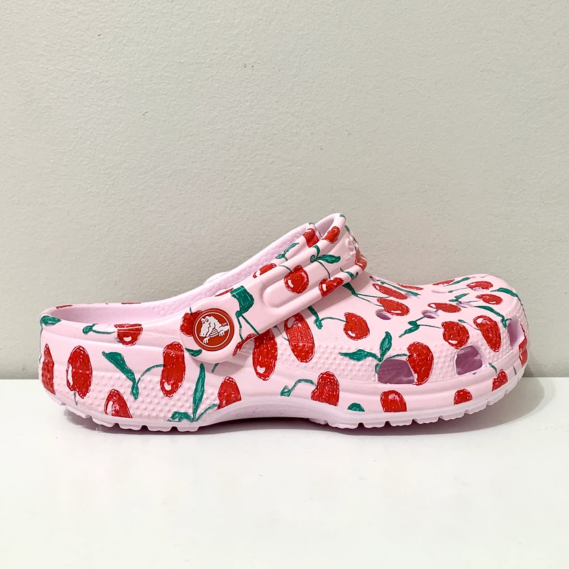 Crocs Kids Classic Fresh Fruits Clog Size J2 Shoes NEW - photo 2