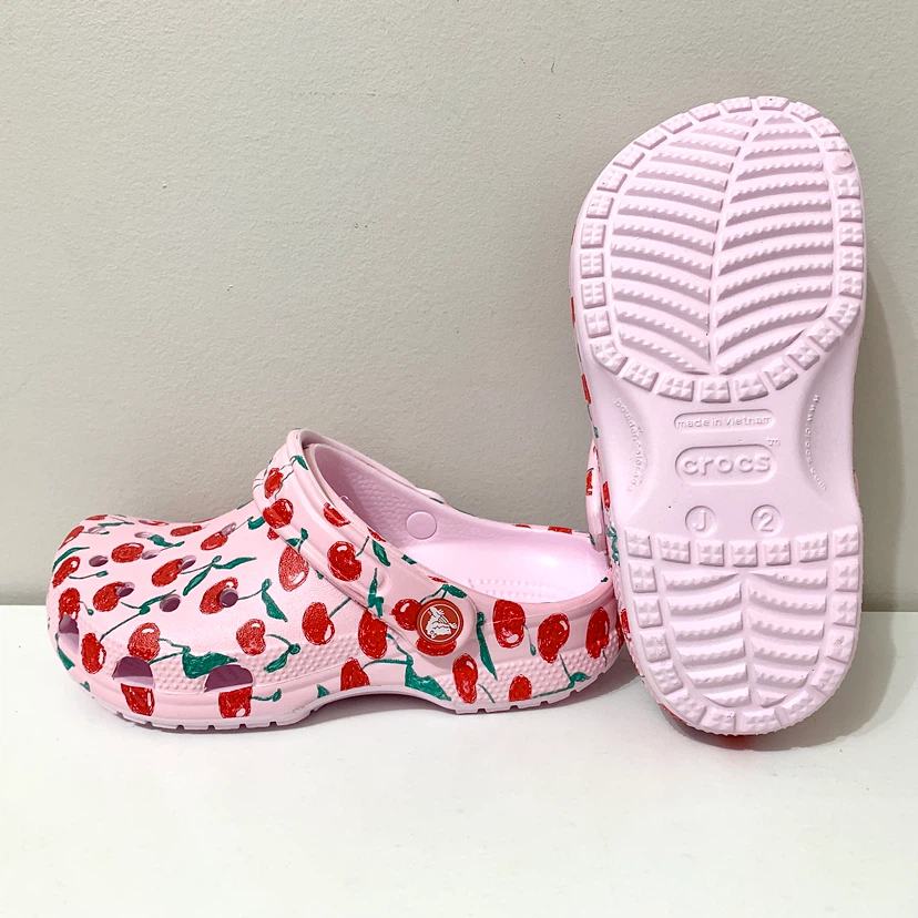 Crocs Kids Classic Fresh Fruits Clog Size J2 Shoes NEW - photo 5