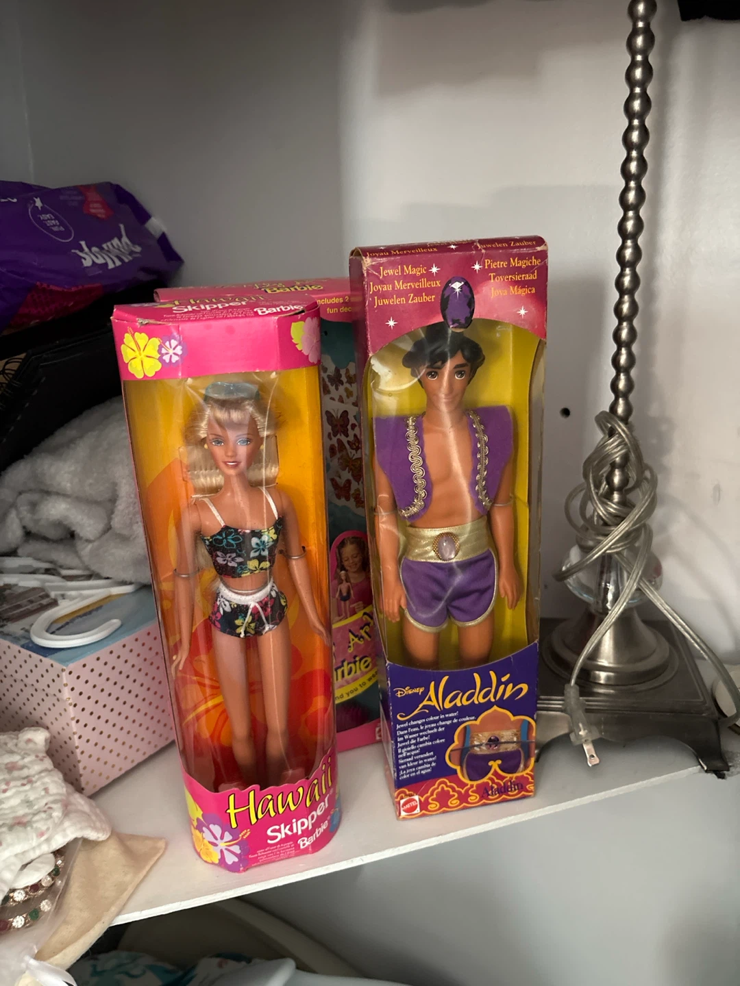 Barbie Hawaii Skipper and Aladdin Jewel Magic Dolls