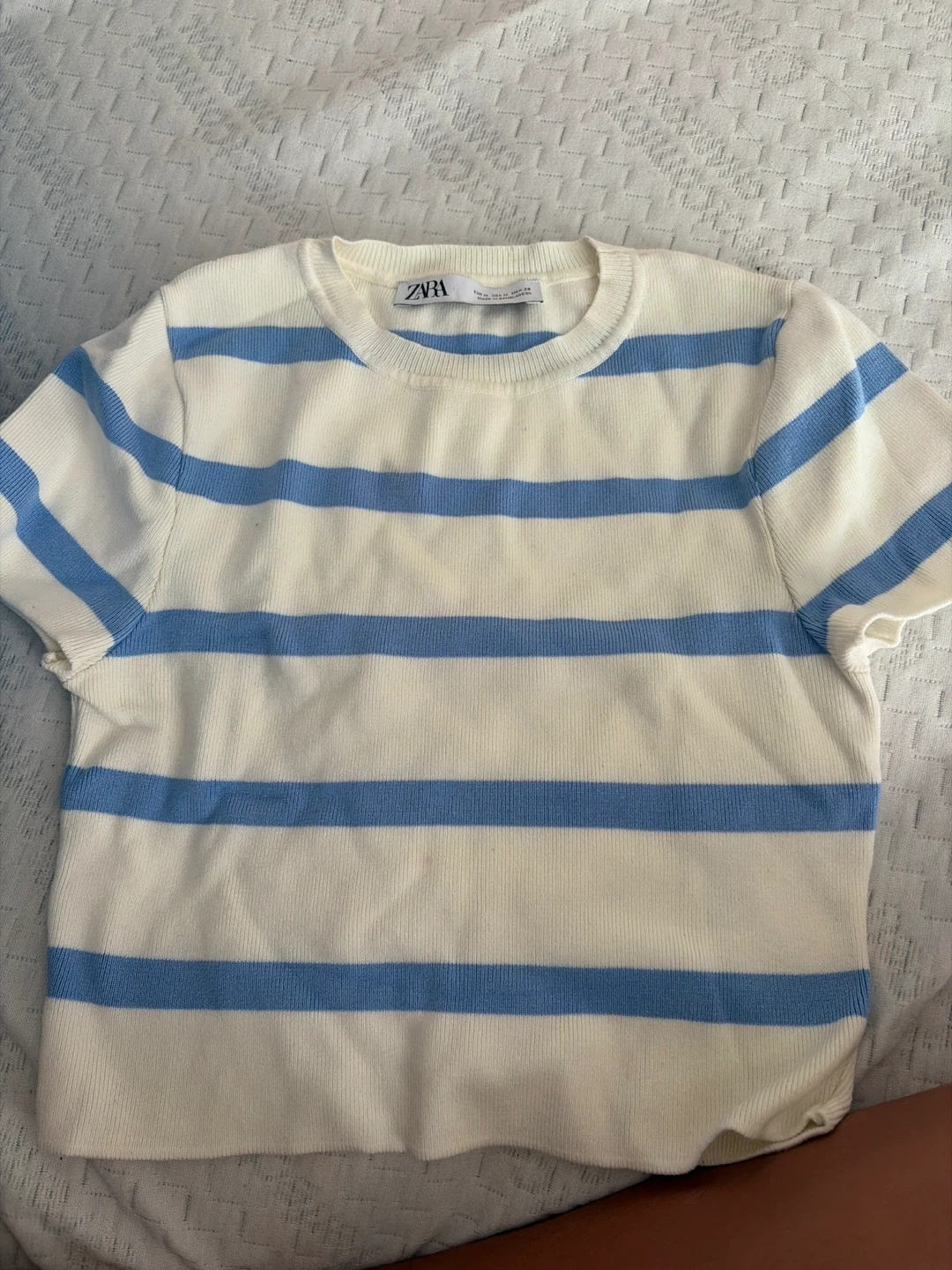 Zara Striped Knit T-Shirt