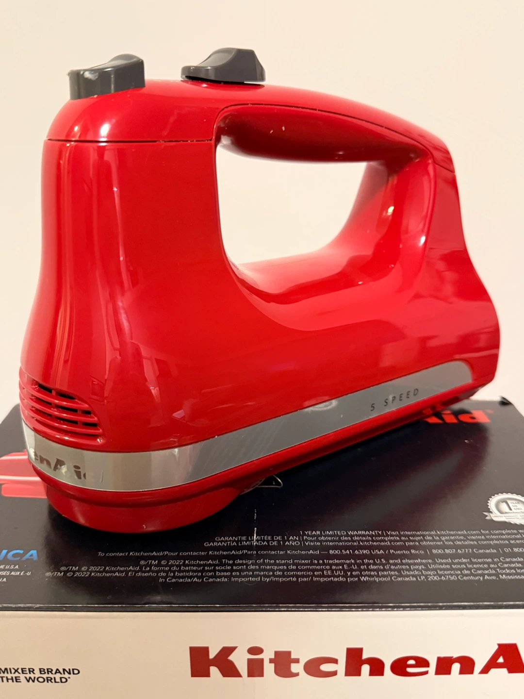 KitchenAid Red Hand Mixer - photo 3